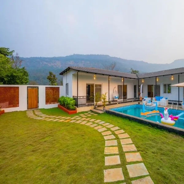 SaffronStays Turquoise Maison, Karjat，位于卡尔贾特的酒店