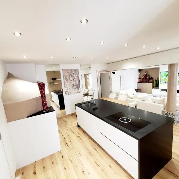 Appartement en bord de lac avec jaccuzi，位于Publier的酒店