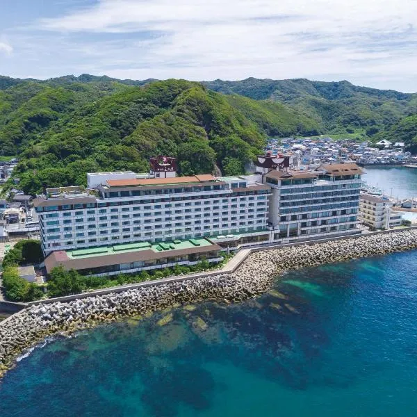 Mikazuki Sea-Park Hotel Awa Kamogawa，位于Kawaguchi的酒店