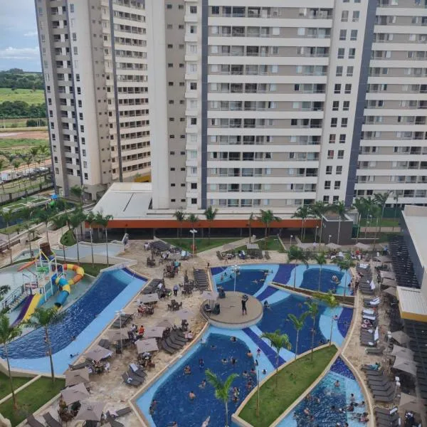 Solar das Águas Park Resort - Apartamento em Olímpia para 5 pessoas，位于Guaraci的酒店