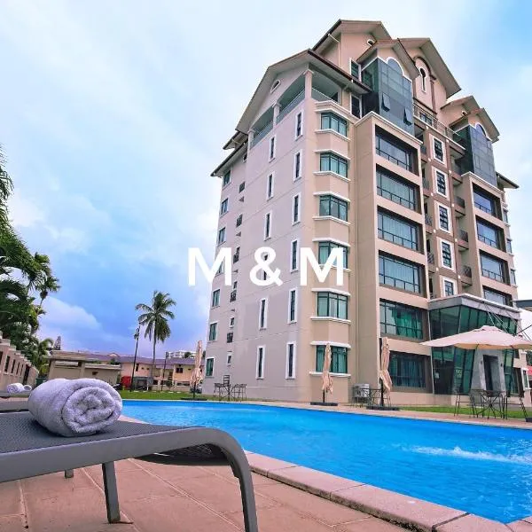 AA Residen Luxury Condo HOMESTAY 18mins walk Tanjung Aru Beach & GOLF Course, not Beach Side Resort，位于哥打京那巴鲁的酒店