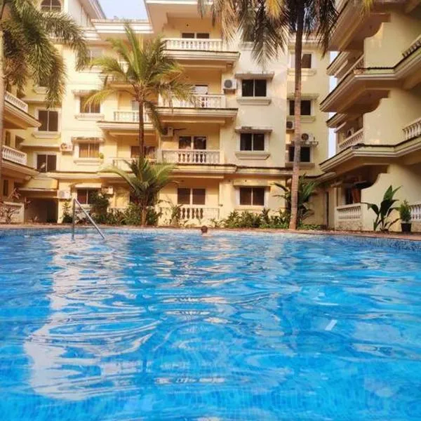 Seacoast Retreat- Lovely 2 BHK apartment with pool，位于瓦尔恰的酒店