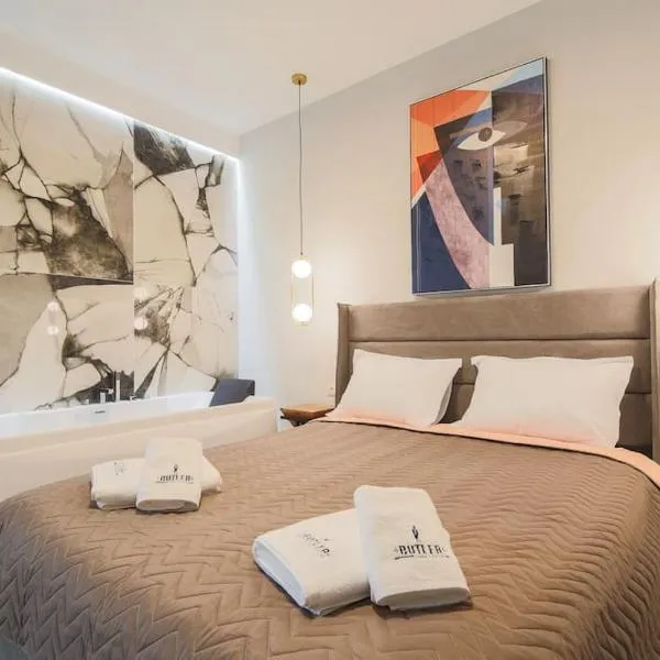 *Oasis* Best View Jacuzzi New Central Apartment，位于沃洛斯的酒店