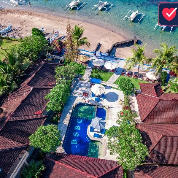 巴厘岛海景海滩俱乐部酒店，位于曼格斯的酒店