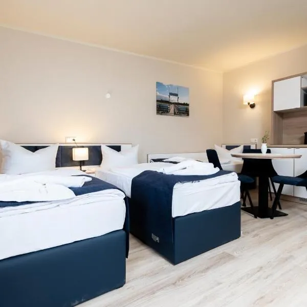 Aparthotel Stralsund Studios und Apartments，位于Duvendiek的酒店