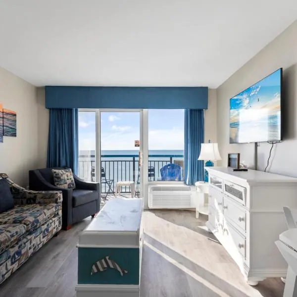 11-th Floor OcenView w Balcony cozy condo at Boardwalk Resort，位于默特尔比奇的酒店