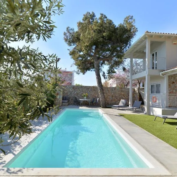 Lagonisi luxurious residence Ruby's Pool Villa，位于拉格尼西的酒店