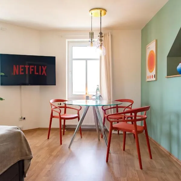 Bauhaus Apartment - Netflix, Nespresso, Zentral, Messe，位于开姆尼茨的酒店