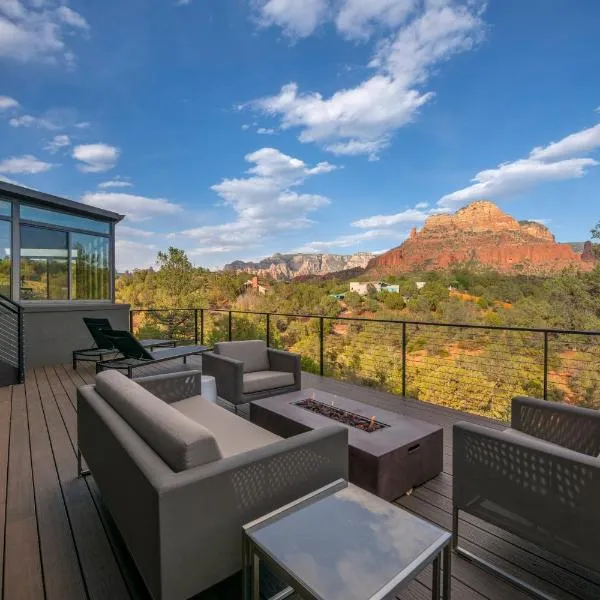 Sedona Red Rock Paradise Amazing Views and Hot Tub，位于塞多纳的酒店