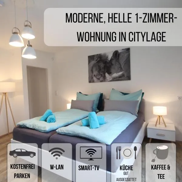 Moderne, helle 1 Zimmer-Wohnung in Citylage，位于巴特乌拉赫的酒店