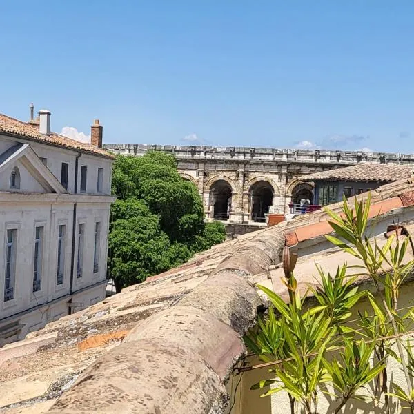 La Dolce Vita Nîmoise Terrasse 100 m des Arènes，位于尼姆的酒店