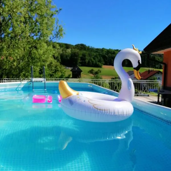 Apartment Tina with Seasonal Pool，位于Bistrica ob Sotli的酒店
