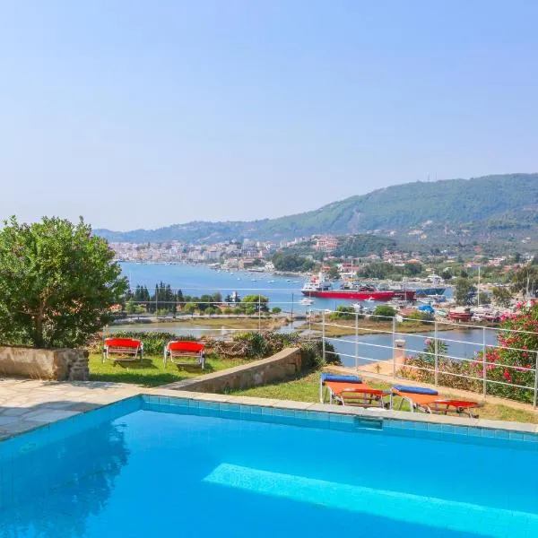 Skiathos Seaview Villa with Pool，位于梅加利阿莫斯的酒店