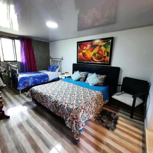 Hotel Recreacional Marcelandia Santa Rosa de Cabal，位于圣罗莎德卡瓦尔的酒店