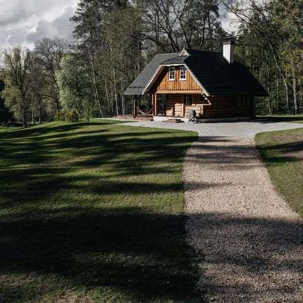 "Gaujmale" sauna house in nature，位于Krustiņi的酒店