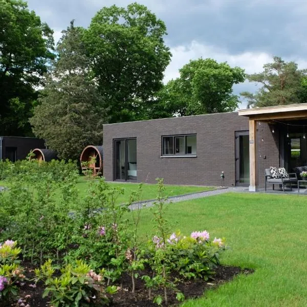 The Black Oak - Luxe bungalow met prive sauna，位于福尔特赫伊曾的酒店