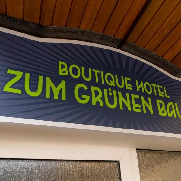Boutique-Hotel Zum Grünen Baum，位于阿尔岑瑙·因·尤特弗兰恩的酒店