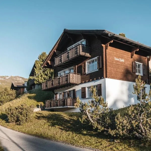 Chalet Sunna Höckli - Pistennah und Ruhig mit Panoramablick，位于阿罗萨的酒店