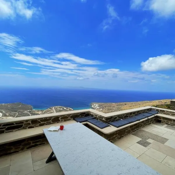 Dionysos Sea and Stone Luxury Villa，位于Mamádhos的酒店