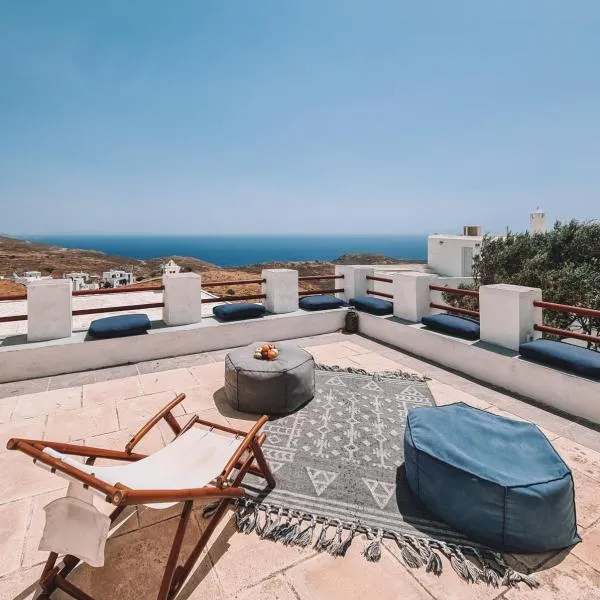 Villa Antigoni Serifos，位于Megálon Livádhion的酒店