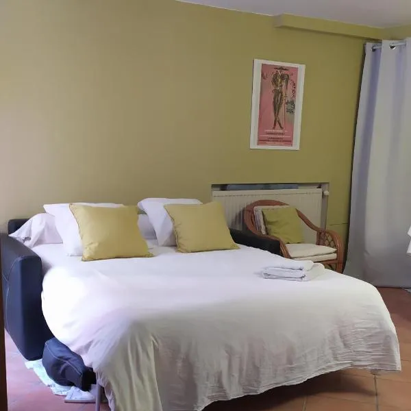 Chambres d'hôtes indépendantes au rez-de-chaussée d'une maison provençale dont une avec cour intérieure，位于塔拉斯孔的酒店