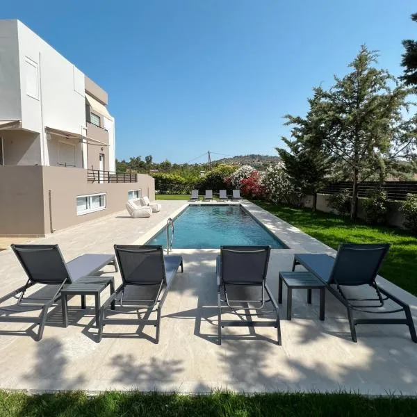 Villa Sweven Chania , Private Pool & Stunning Sunsets , Near the Beach，位于苏达的酒店