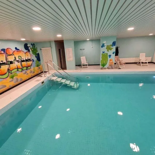 Studio appartement avec piscine, ski Porte du soleil Morgins, PS3 games, wash & bring sheets，位于莫尔金斯的酒店