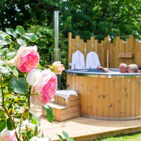 Cabane en bois avec bain nordique，位于Asnières-sur-Vègre的酒店