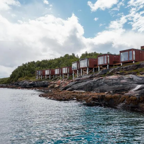 Aurora Fjord Cabins，位于Lenangsøyra的酒店