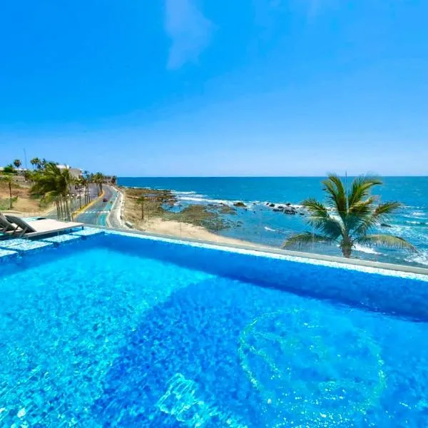 Malecón de Mazatlan Vista al mar Alberca Infinity Jacuzzi Gym，位于马萨特兰的酒店