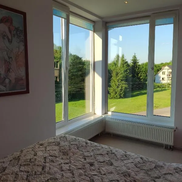 Spacious 110 M2 Apartment With Forest View，位于Kluoniškiai的酒店
