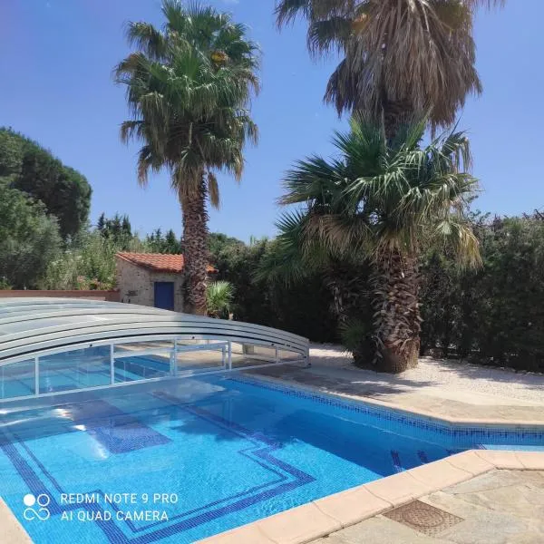 Villa Casaleno gite La Cigale avec wi-fi，位于Millas的酒店