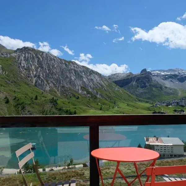 Tignes Joli Studio avec vue imprenable sur le lac，位于蒂涅的酒店