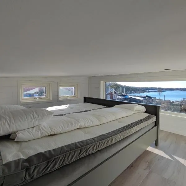 New villa, 45sqm, 2 bedrooms, loft, 80m from beach, fantastic views & very quiet area，位于Åsa的酒店