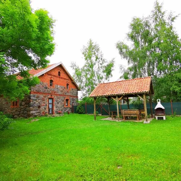 Mazurski Ogród - dom z ogrodem, kominkiem i wiatą biesiadną，位于维德米内的酒店