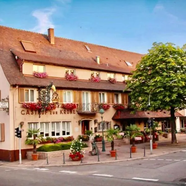 克朗酒店，位于莱茵河畔的纳沙泰尔的酒店
