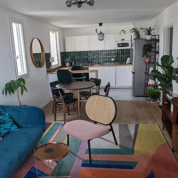 Appartement 3 pièces avec parking couvert gratuit.，位于Le Pré-Saint-Gervais的酒店