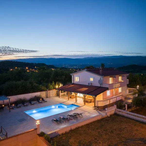Vacation villa Matic with 7 bedrooms，位于Potravlje的酒店