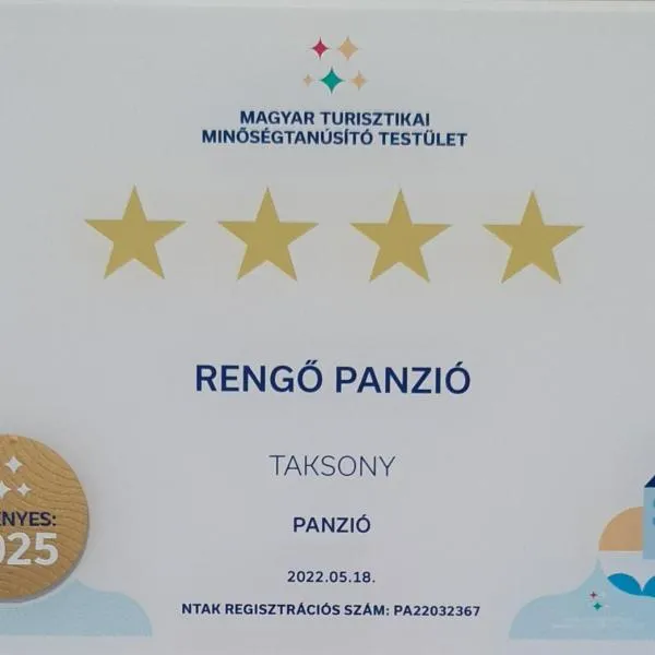 Rengő Panzió，位于Alsóbucka的酒店