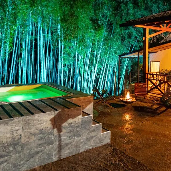 Jacuzzi Privado Eje Cafetero, bambú Naturaleza&paz a 12 min de la ciudad，位于佩雷拉的酒店