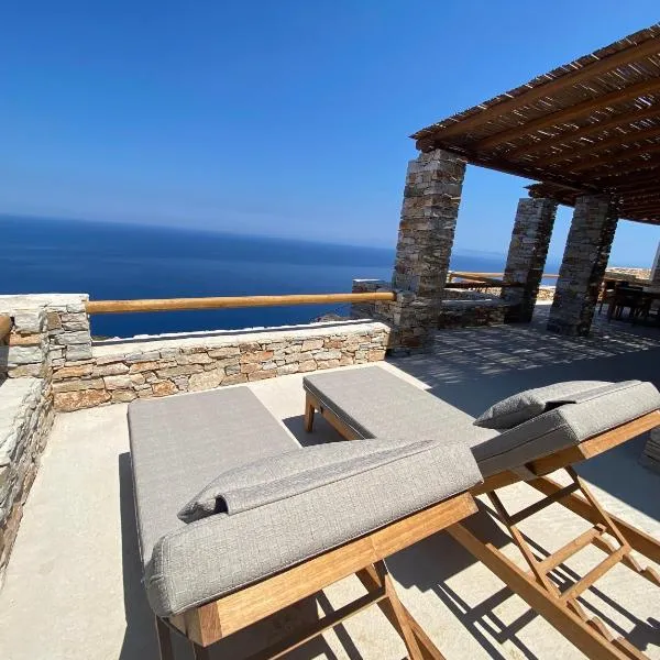 Blue Calm Luxury Villa in Sifnos，位于阿提蒙的酒店