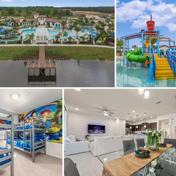 Amazing 5 Bedrooms Home With Pool/BBQ Near Disney，位于基西米的酒店
