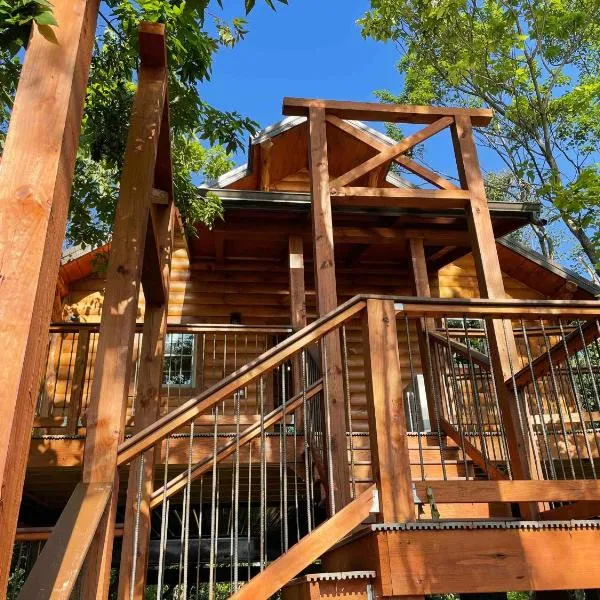 Cricket Hill Treehouse by Amish Country Lodging，位于Dundee的酒店