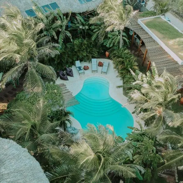 Pousada Jardim do vento，位于普拉亚德莫伊塔斯的酒店