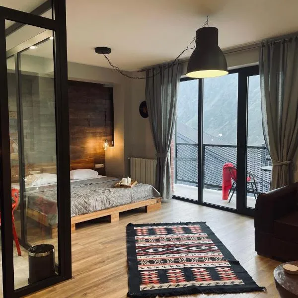 Kazbegi Stylish Apartment，位于卡兹贝吉的酒店