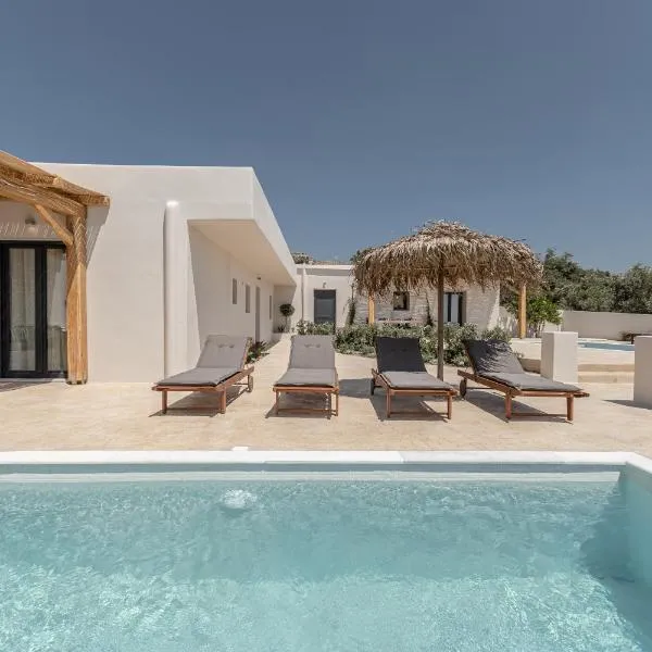 Golden Sand Villas with Private Pool，位于Vívlos的酒店