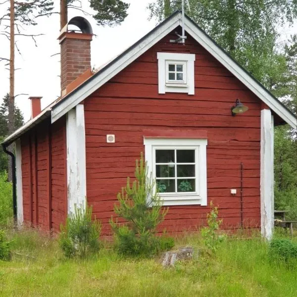 Cabin near lake and beautiful nature reserve.，位于Bjärkaryd的酒店