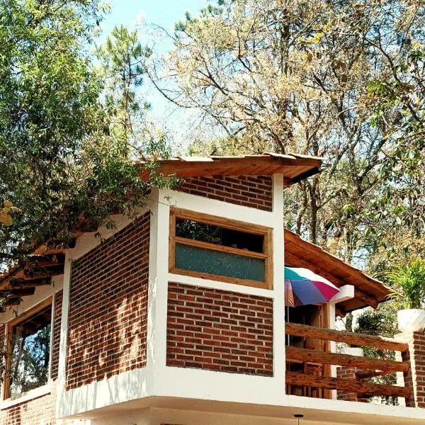 Cabaña para pareja en el bosque IA，位于Acaxochitlán的酒店