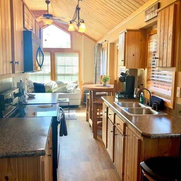 The Armadillo Cabin - Cabins At Rim Rock，位于奥斯汀的酒店