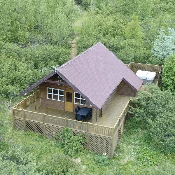 Cozy Cottage in Icelandic nature with Hot tub，位于阿克拉内斯的酒店